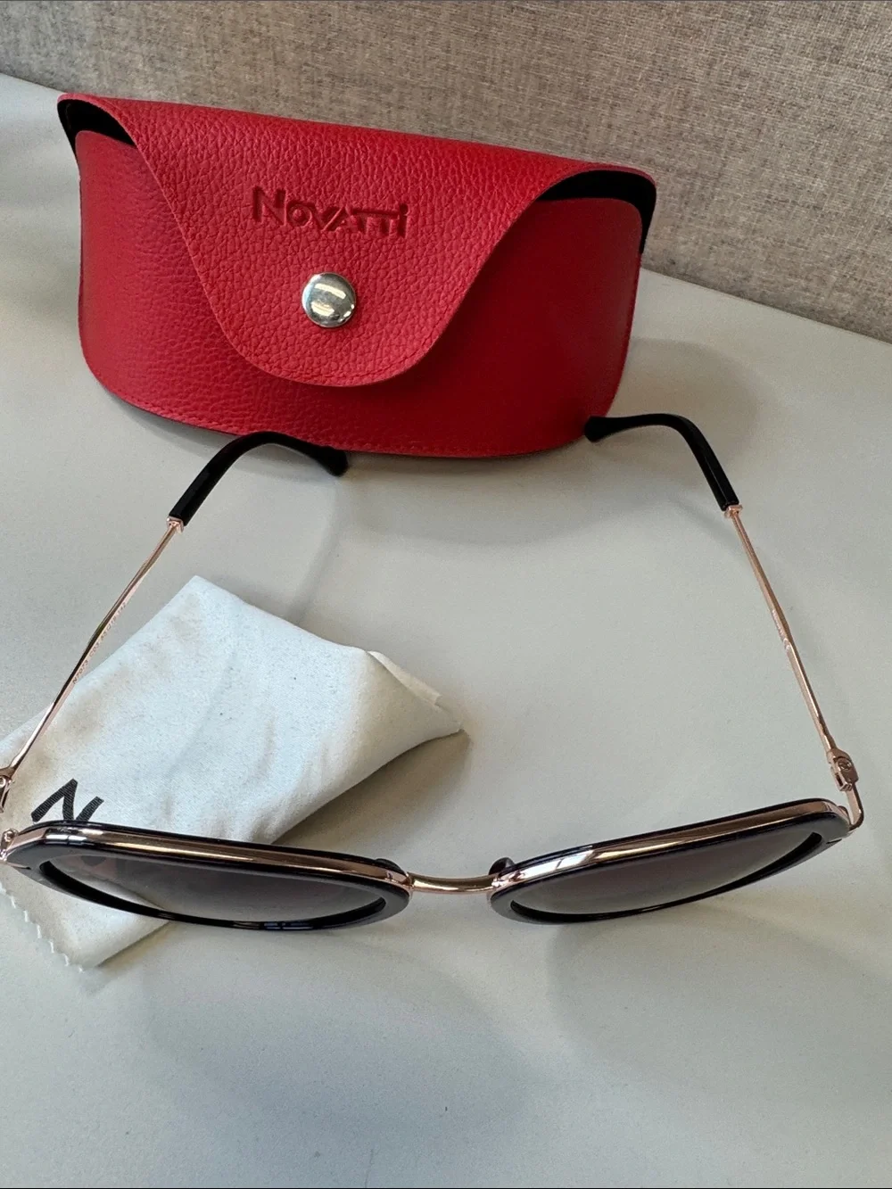 Authentic Novatti Italian Sunglasses in Purple NEW